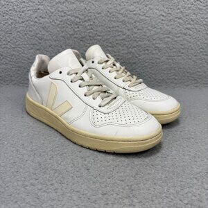 Veja V-10 Womens 6 Shoes White Leather V 10 Low Top Casual Classic Sneakers